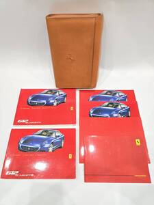 ☆希少☆　Ferrari　フェラーリ　612 スカリエッティ　取扱説明書等7冊+専用レザーケース　e-149