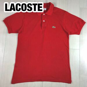 LACOSTE ラコステ 半袖ポロシャツ 2 レッド ワニ