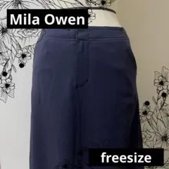 Mila Owen ミラオーウェン スカート ロング タイトスカート ネイビー