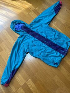 【ティファニーカラー オールドpatagonia】90s ストームジャケット ガイドシェル Mサイズ ターコイズ ソフトシェル マウンテンジャケット