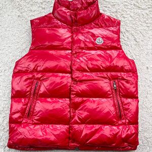 未使用級XXXL!!!モンクレール『奇跡の逸品』MONCLER ダウンベスト 4L ダウンジャケット キルティング 肉厚◎ アニメタグ 極暖◎ ロゴ 秋冬