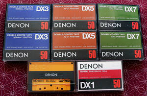 ★ 中古カセット テープ - ８本/ DENON DX1、DX3、DX5、DX7、GX-Y50 ★