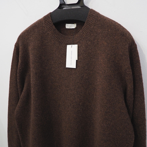 新品 定価82500円 ドリスヴァンノッテン 21aw 秋冬 ウール ニット 茶 ブラウン メンズ M L XL サイズ Dries Van Noten セーター 上質 無地