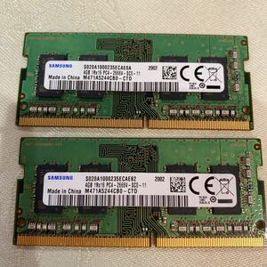 SAMSUNG 1RX16 PC4 21300 DDR4 2666V 4GBX2枚セット（8GB)④