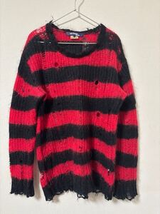 モヘア グランジ ニット セーター ボーダー JUNYA WATANABE MAN コムデギャルソン ジュンヤマン 14AW 2014AW Mohair Knit Sweater