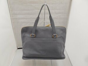 【LOEWE】ロエベ　341．40．D70　ハンドバッグ　ラベンダーグレー　レザー　SY02-D84