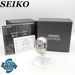 え05306【デッドストック級】SEIKO セイコー/アストロン/ソーラー/メンズ腕時計/GPS/文字盤 ホワイト/5X53-0AJ0/箱・ケース・付属品付