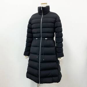 23l14 MONCLER モンクレール 22年 EMPARIS ダウンコート ロングコート ロゴワッペン ウエスト ドローストリング H20931C00049 サイズ00