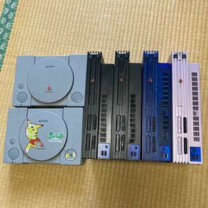 PS2 PS1 まとめてSCPH-39000 SCPH-37000 SCPH-18000 2台 SCPH-7000 SCPH-5500 サクラ オーシャンブルー