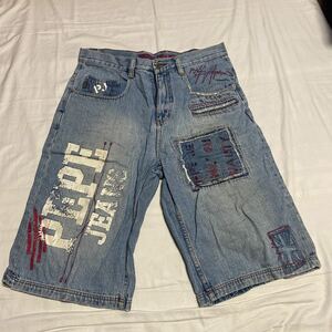 k35 PEPE JEANS ハーフジーンズ サイズ34表記 香港製