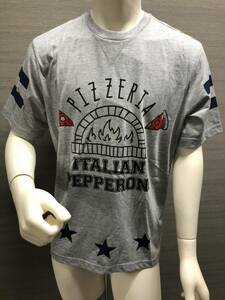 本物 新品 HYDROGEN PIZZERIA半袖Tシャツ 220610 灰 L