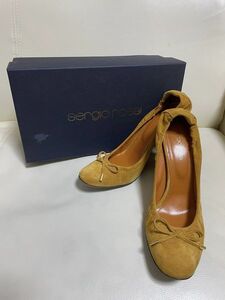 ［箱、袋、カード付き］SergioRossi★セルジオロッシ★パンプス★ヒール★靴★イエロー★