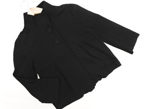 COMME CA DU MODE コム サ デ モード スタンドカラー ジャケット size11/黒 ◇■ ☆ eka5 レディース