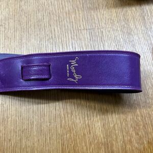 MOODY STRAPS ( ムーディーストラップ ) Leather&Leather2.5 Standard Purple 本革 レザーストラップ 