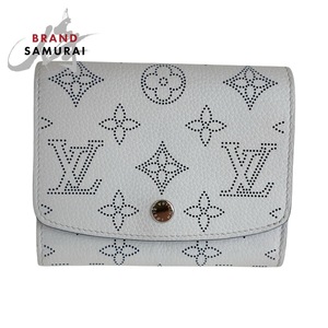 美品 LOUIS VUITTON ルイヴィトン マヒナ ポルトフォイユ イリス コンパクト M69213 折財布 コンパクトウォレット レディース 410709