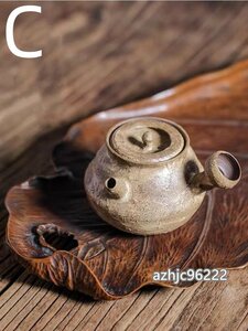 超人気☆職人手作り 陶器 煎茶道具 茶壺 茶壷 急須 常滑焼 茶器 茶道具 湯呑 茶托 容量：175ML