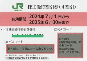 m0000★JR東日本株主優待割引券4枚