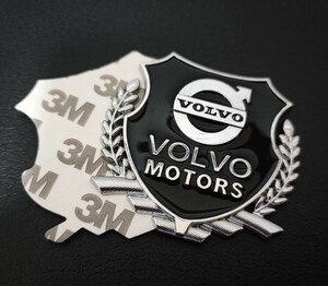 ボルボ VOLVO メタルエンブレム 1P■V40 V60 XC60 XC90 V70 V90 S60 XC40 240ワゴン V50 XC70 C70 C30 240 S90 850エステート