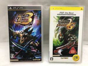 【動作未確認】PSP モンスターハンター ポータブル 3rd MONSTER HUNTER PORTABLE 3rd　the best 2nd G ソフト 2本 まとめ