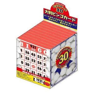 ハナヤマ 84024 大判ビンゴカード30 6歳以上