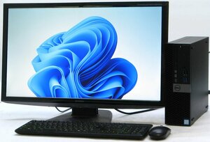 DELL Optiplex 5050-7700SF ■ 27インチ 液晶セット■ i7-7700/SSD/DVDマルチ/Radeon R5 340/第7世代/最新OS搭載/Windows11 デスクトップ