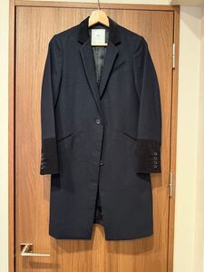 中古☆uu ユニクロ×アンダーカバー 12aw レディース ダークネイビー チェスターコート sizeS☆undercover