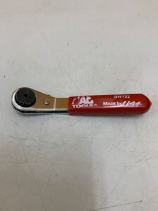 1128 MAC TOOLS マックツール 1/4 ミニビットラチェットBW722中古 約11cm スナップオン工具ブルーポイントUSA 中古