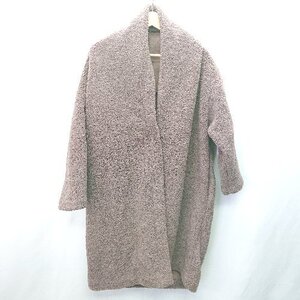 ■ CRAFT STANDARD BOUTIQUE 長袖 ボアコート サイズF ブラウン レディース E