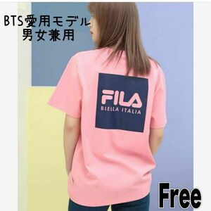 男女兼用[フィラ] 半袖Tシャツ BTS着用モデル 綿100% 厚手 Free