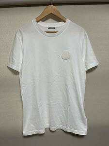 MONCLER　モンクレール　半袖　Tシャツ　ロゴ　ワッペン　ホワイト　サイズL　F20938C75900　V8161