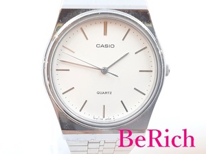 カシオ CASIO メンズ 腕時計 MQ336 白 ホワイト 文字盤 SS ブレス アナログ クォーツ QZ ウォッチ【中古】 ht4400