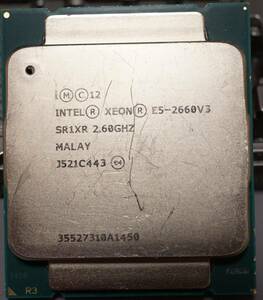 【動作確認済】Intel Xeon E5 2660 V3(10コア 20スレッド) LGA2011 v3 CPU本体のみ