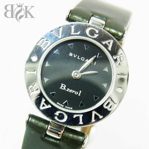 ブルガリ BZ22S B.zero1 黒文字盤 クォーツ グリーン系 レディース 腕時計 稼働品 BVLGARI ■