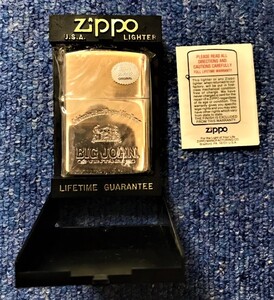 超激レア！30年以上前の未使用ZIPPO　ケース＋説明書付き　日本の老舗デニムブランド【BIGJHON】限定モデル　新品未使用