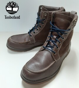 最値!定30800円!復刻コンビレザー!ティンバーランド【Timberland】モックトゥ レザー モックトゥ ブーツ!チョコレートブラウン!茶 25.5cm