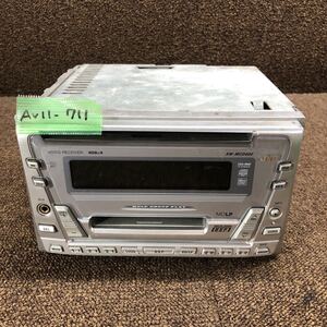 AV11-711 激安 カーステレオ JVC KW-MCD400 CD MD FM/AM プレーヤー レシーバー オーディオ 通電未確認 ジャンク