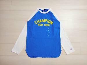 ★新品！チャンピオン　CHAMPION　長袖Tシャツ！★ベースボールシャツデザイン★子供用