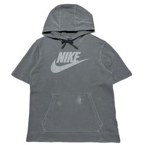 NIKE ナイキ　ガーメンダイ加工　スウェットフーディ　半袖