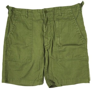 Engineered Garments エンジニアードガーメンツ Fatigue Short - Cotton Twill コットンツイル ファティーグショーツ 32 OLIVE パンツ