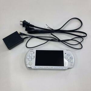 【美品】SONY PlayStation Portable PSP-3000 パールホワイト 本体 ACアダプタ 電源コード PSP ソニー プレイステーション ポータブル 