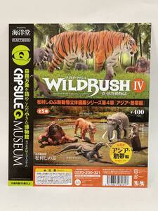 海洋堂カプセルＱミュージアム　ワイルド・ラッシュⅣ 真・世界動物誌　第4章　アジア・熱帯編　台紙