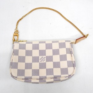 ID60471 ルイ・ヴィトン ポーチ ミニ ポシェット アクセソワール ダミエアズール N58010 レディース LOUIS VUITTON 中古 超美品