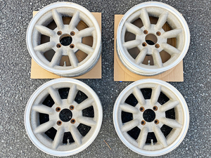 【レア】ワタナベホイール 14インチ 4穴 タイプB 14-5.5j 8スポーク- RS WATANABE WHEEL