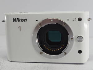 ★バッテリー欠品★動作未確認★ ニコン NIKON 1 J1 ホワイト ボディ ジャンク ＃A1230