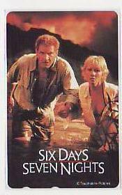 5-q355 ハリソンフォード SIX DAYS SEVEN NIGHTS テレカ