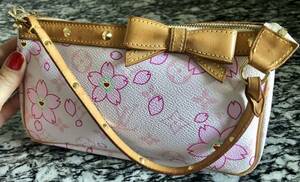 ルイ・ヴィトン Louis Vuitton ポシェット アクセソワール 桜 村上隆 モノグラムチェリーブロッサム ピンク　レア