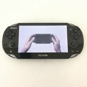 ■PSvita本体【Playstation VITA本体+電源コードのみ　PCH-1100】1円～/初期化済/簡易動作確認済み/送料無料/タバコ臭有（P1803）