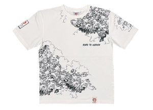 爆烈爛漫娘　半袖Tシャツ 　OFF-WHITE　40サイズ　ちょっと難あり　RMT-131