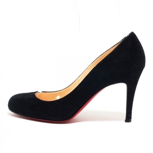 クリスチャンルブタン CHRISTIAN LOUBOUTIN パンプス 35 1/2 - スエード 黒 レディース 靴