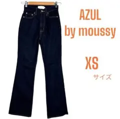 【AZUL by moussyアズールバイマウジー】ハイウエストデニムフレア